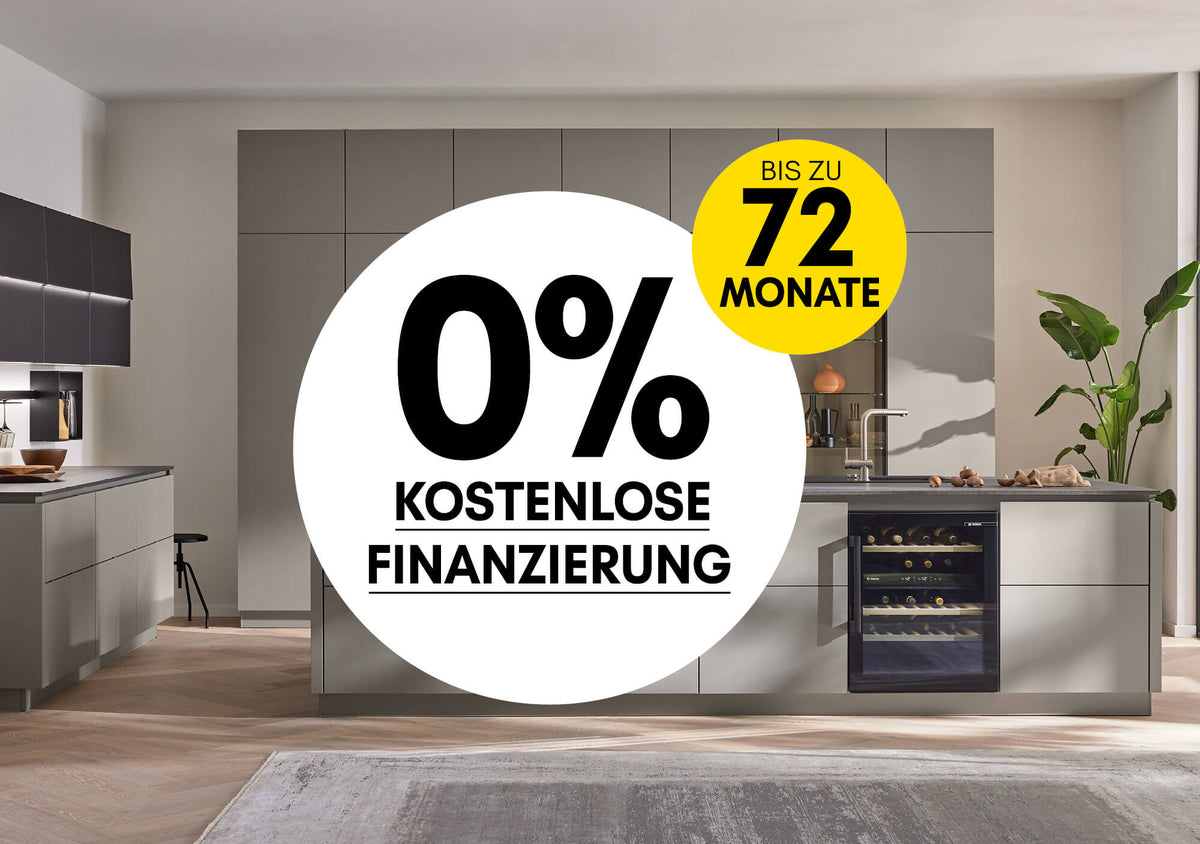 0 % Finanzierung für Möbel & Küchen